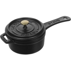 Staub Specialities Stieltopf 10 cm, Gusseisen, Schwarz