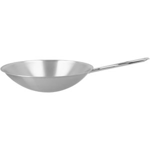 Demeyere Resto 3 Wok runder Boden 36 cm, 18/10 Edelstahl