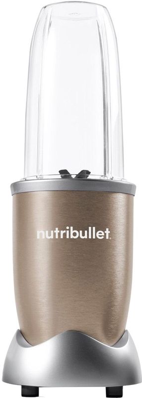 nutribullet NB910CP Champagner / Silber | Standmixer | 900 Watt | 900g / 925 ml Kapazität | Spülmaschinenfeste Teile | Einfach zu reinigen | Intuitiv