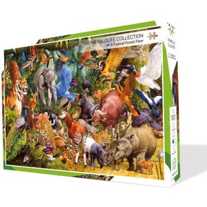 The Wildlife Collection - Puzzel Nr. 5 - Tropical Forest Floor - 1000 stukjes