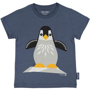 Coq en Pâte kinder t-shirt - Pinguïn - blauw - maat 2 jaar