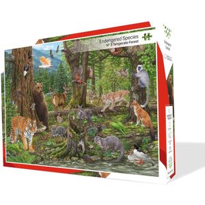 The Endangered Species collection - Puzzel Nr. 3 Gemengd bos - 1000 stukjes