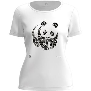 Circulair t-shirt - panda - dames - maat XS
