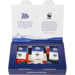 Kindersokken - Healthy Seas Socks x WWF - 3 paar in giftbox - maat 26-30