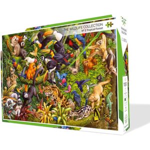 The Wildlife Collection - Puzzel Nr. 3 - Tropical Forest - 1000 stukjes