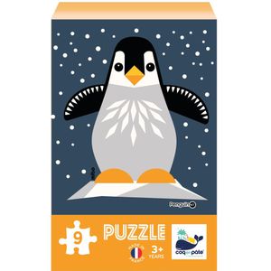 Coq en Pâte puzzel - 9 stukjes - pinguïn