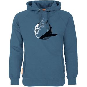 Okimono x WWF - Circle of Life - blauw - hoodie - maat S