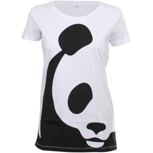 Wit t-shirt Panda Dames maat M