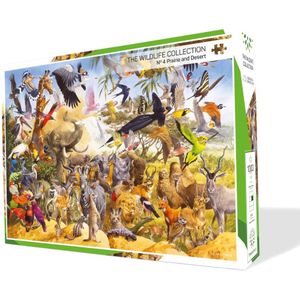 The Wildlife Collection - Puzzel Nr. 4 - Prairie and dessert - 1000 stukjes