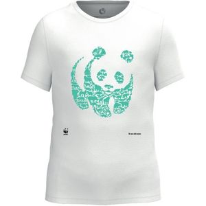 WWF kinder t-shirt - Panda - groen op wit - maat 3-4 jaar