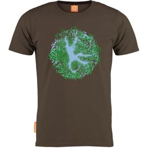 Okimono x WWF - Forest Jump - bruin - heren - ronde hals - maat S