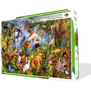The Wildlife Collection - Puzzel Nr. 1 - Tropical Treetops - 1000 stukjes