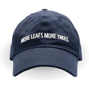 WWF Statement Cap - blauw met gele tekst - More trees - Leafs