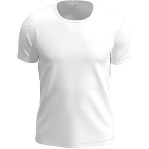 Circulair t-shirt - wit - unisex - maat XXS