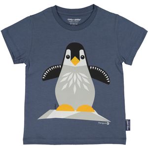 Coq en Pâte kinder t-shirt - Pinguïn - blauw - maat 6 jaar