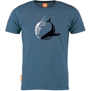 Okimono x WWF - Circle of Life - blauw - heren - ronde hals - maat S