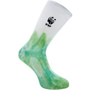 Retro sportsokken - Tie Dye met panda logo - maat 35-40