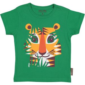 Coq en Pâte kinder t-shirt - Tijger - groen - maat 2 jaar