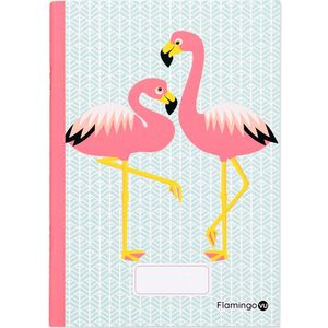 Coq en Pâte schrift - Flamingo - lichtblauw