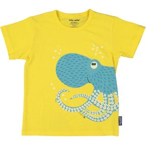 Coq en Pâte kinder t-shirt - Octopus - geel - maat 2 jaar