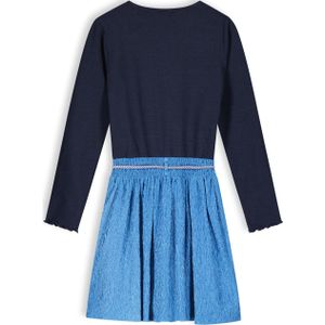 Meisjes jurk mixed - Muriel - Ensign blauw