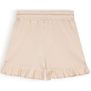 Meisjes short fancy - Sara - Pearled ivoor wit