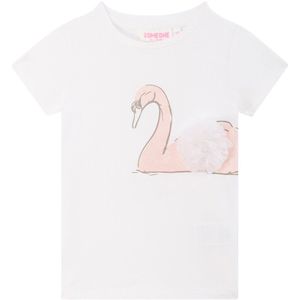 Zomer t-shirt meisjes - ecru - amanda B