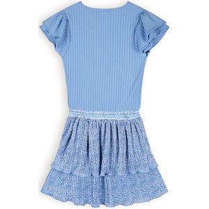 Meisjes jurk plisse - Morly - Parisian blauw