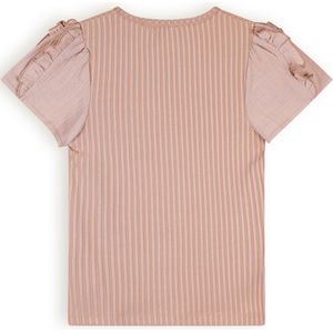Meisjes t-shirt met fancy mouw - Kathleen - Zand blush