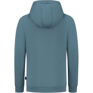 Jongens hoodie met artwork - Midden blauw