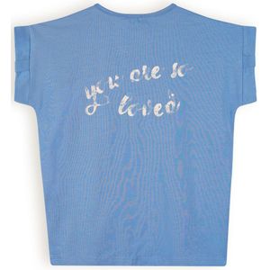 Meisjes t-shirt - Kamelle - Parisian blauw