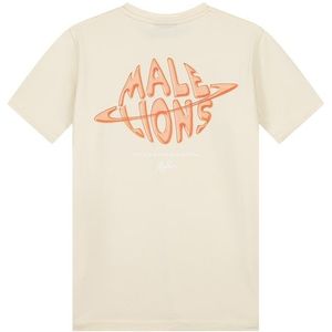 T-shirt space - Beige oranje