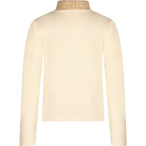 Meisjes t-shirt met kraag - Nesrin - Pearled ivory