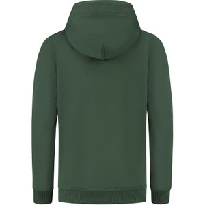 Jongens hoodie met badge - Bos groen