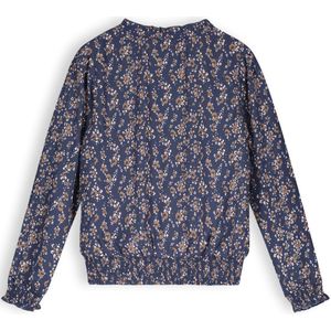 Meisjes blouse print - Tipi - Navy blauw