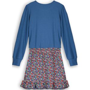 Meisjes jurk mixed - Muria - Ensign blauw