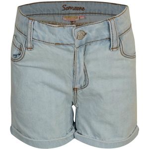 Meisjes jeans short - Livia-SG-30-F - Zacht blauw denim