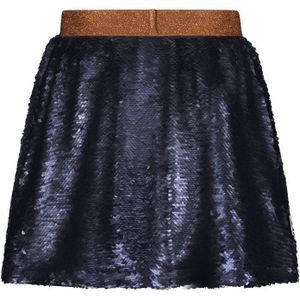 Meisjes rok pailletten - Rhodee - Navy blauw