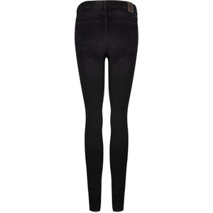 Meisjes jeans broek Xelly super skinny - Zwart