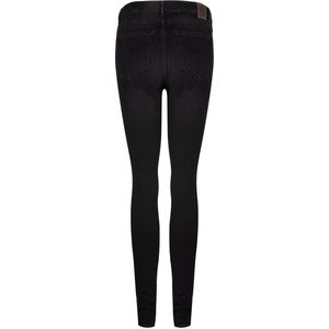 Meisjes jeans broek Xelly super skinny - Zwart