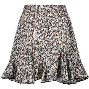 Meisjes rok vintage bloemen - Tecla - Donker navy blauw