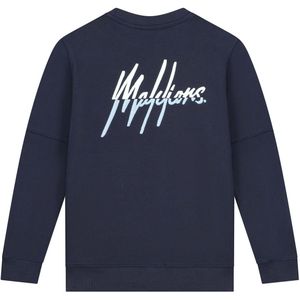 Jongens sweater Split essentials - Navy blauw / Licht blauw