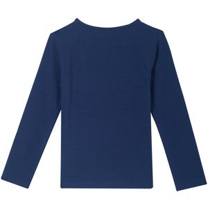 Meisjes t-shirt LS - Navy blauw