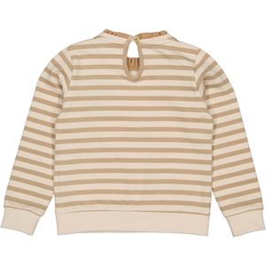 Meisjes sweater - Gerlynn - AOP streep zand
