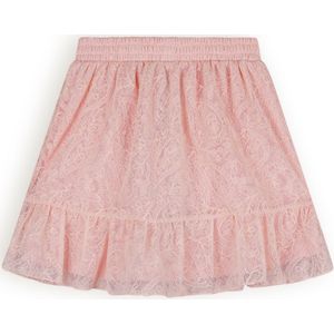 Meisjes rok mesh embroidery - Pale Blush