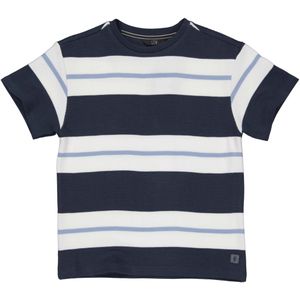 Jongens t-shirt - Kayden - AOP blauw gestreept
