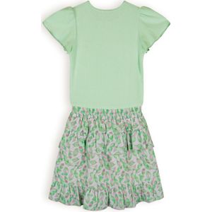 Meisjes jurk met laagjes - Moss - Cotton candy