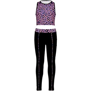 Meisjes legging + top - Splash roze