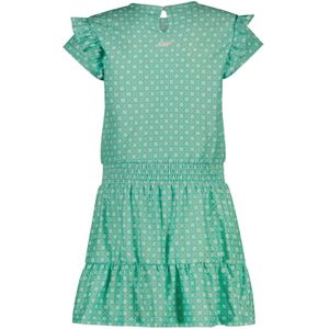 Meisjes jurk groen - Ebby - Terazzo AOP