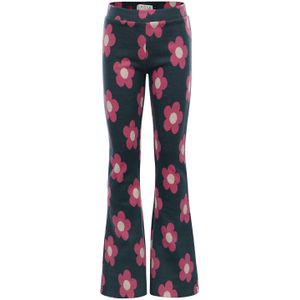 Meisjes broek - Floral jacquard